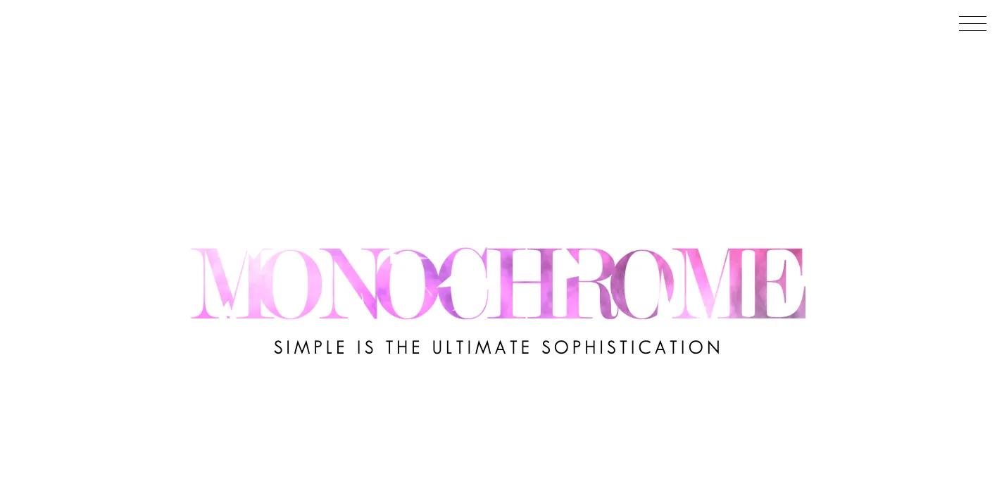 株式会社MONOCHROMEのトップページのスクリーンショット