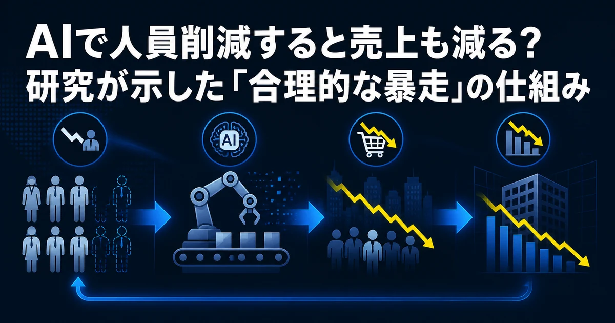 AIで人員削減すると売上も減る？　研究が示した「合理的な暴走」の仕組み